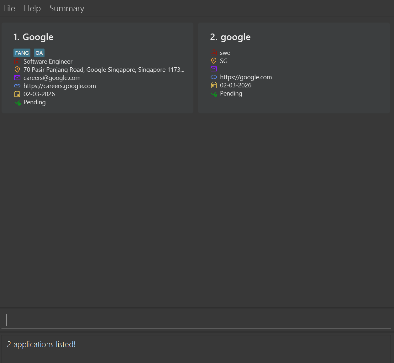 find result for 'find t/oa t/fintech'